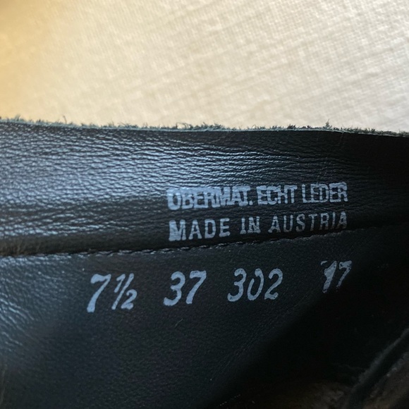 Paul Green Black Silver Suede Ankle Boots UK7.5 EU41 US 10 Heel Booties Austria - Picture 10 of 16